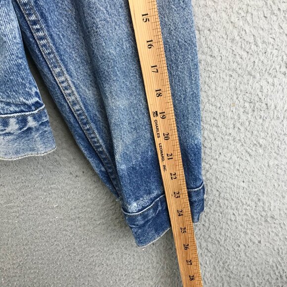 Vintage Levis Denim Jacket Mens M Faded USA - Picture 6 of 8